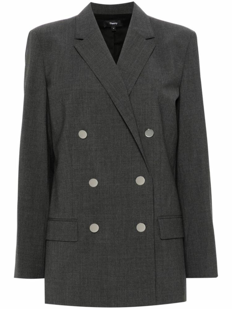 Theory double-breasted blazer - Grey Cover