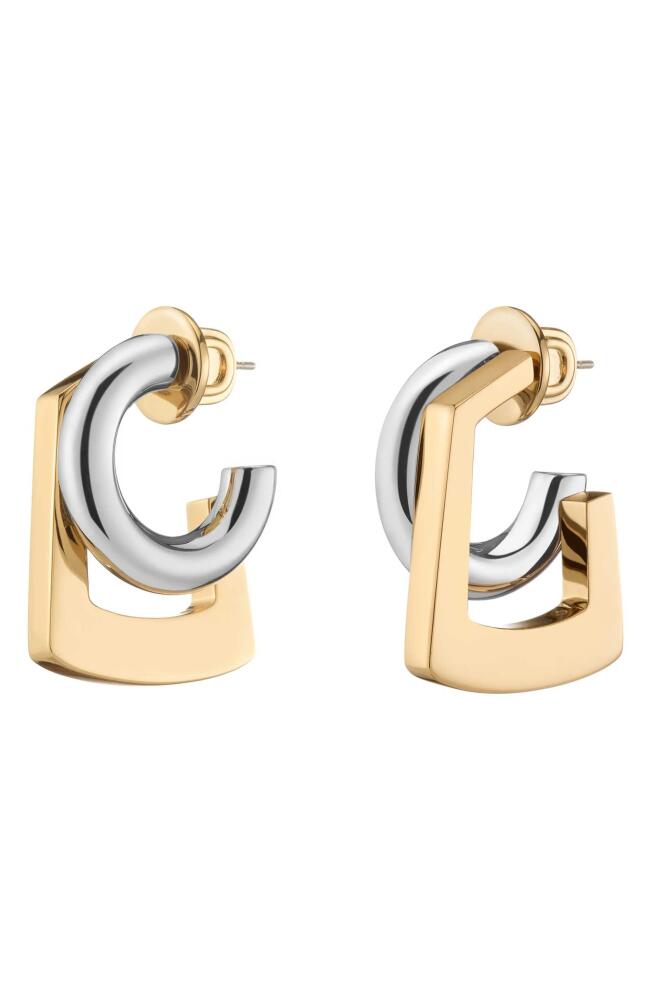 DEMARSON Tina Hoop Earrings in 12K Shiny Gold/Iridium Cover