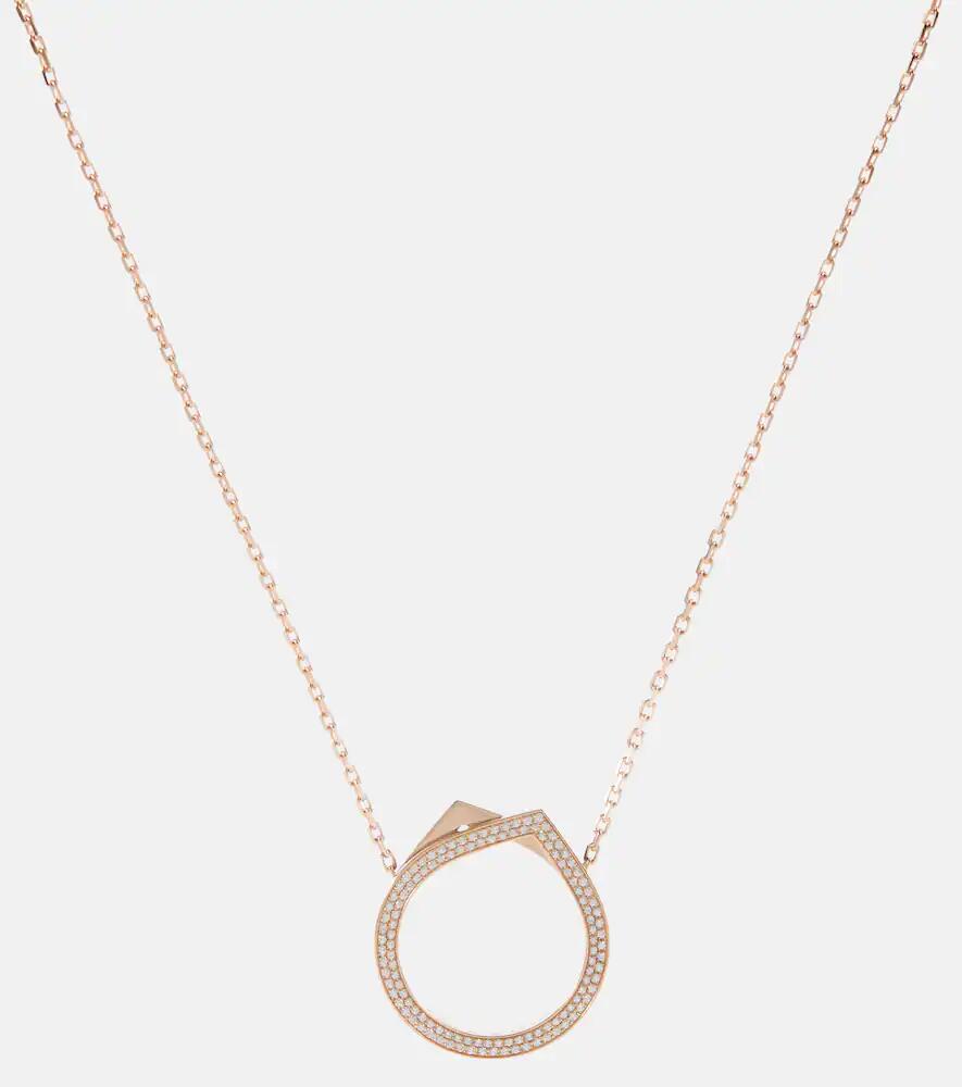 Repossi Antifer 18kt rose gold necklace with diamonds Cover