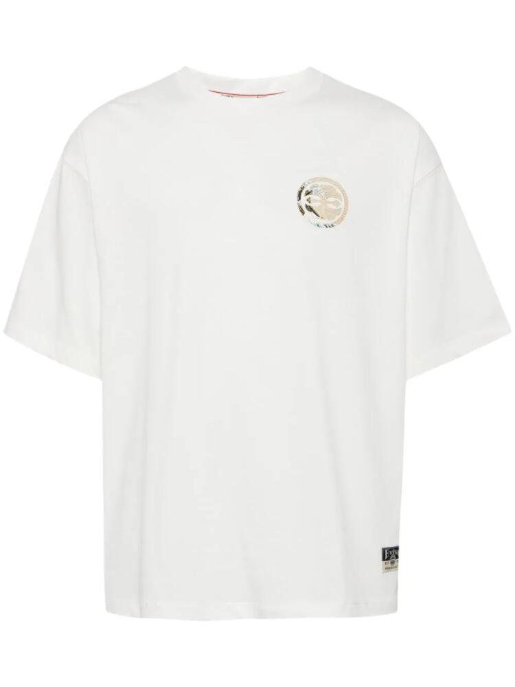 EVISU Great Wave Daicock-print cotton T-shirt - White Cover