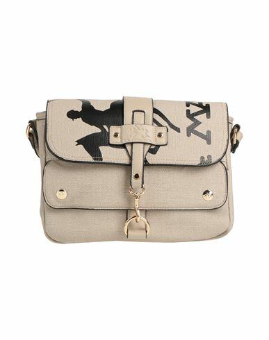 La Martina Woman Cross-body bag Beige Polyurethane Cover