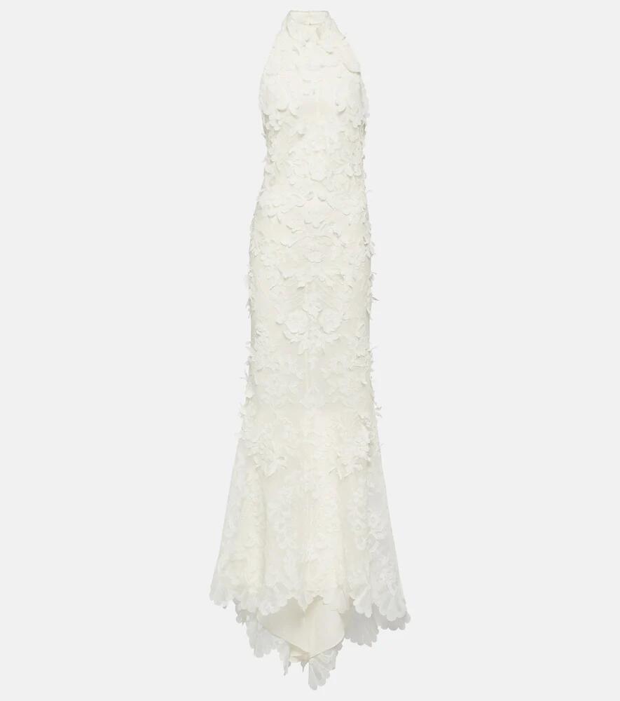 Alexander McQueen Bridal cotton-blend lace gown Cover