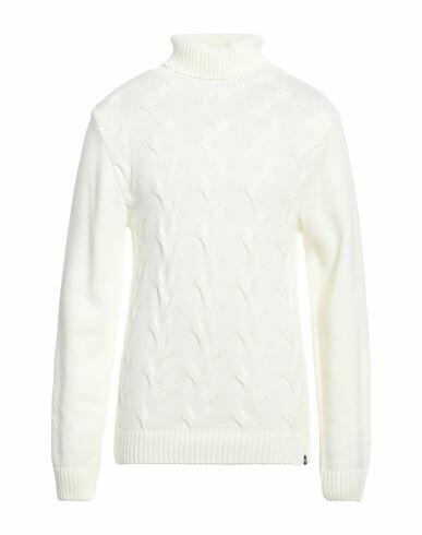 Why Not Brand Man Turtleneck White Acrylic, Wool Cover