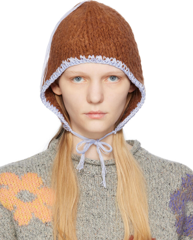 Acne Studios Brown Ear Flaps Beanie Cover