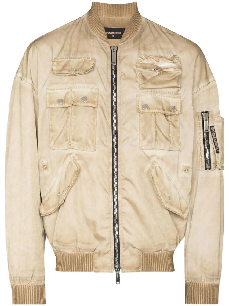 DSQUARED2 Cyprus bomber jacket - Neutrals Cover