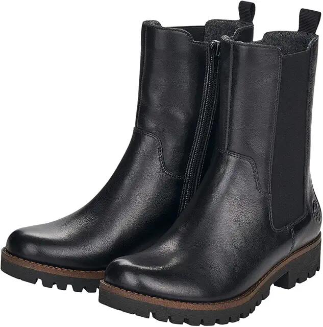 Rieker Payton 90 (Black/Black) Women's Boots Cover