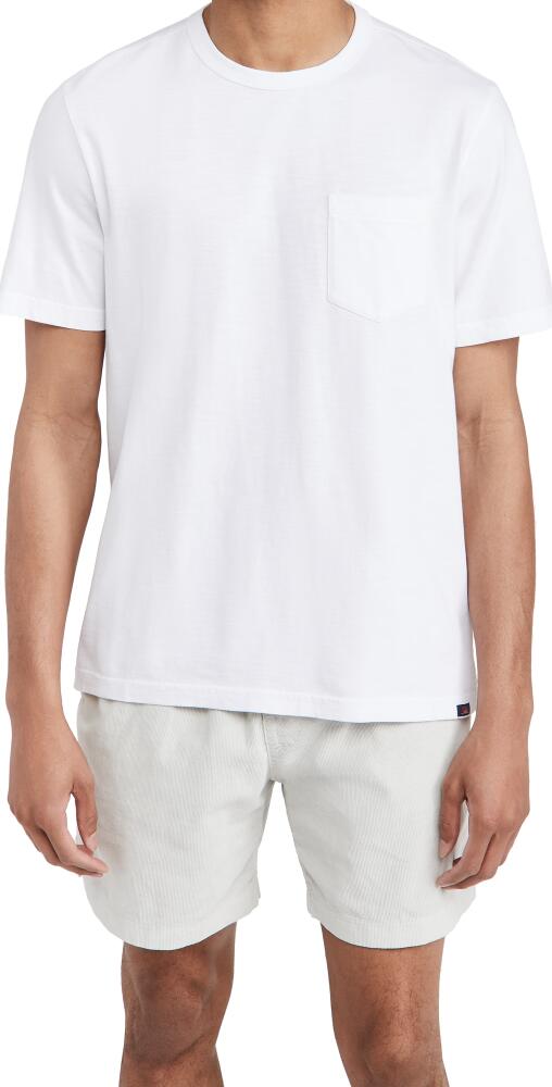 Faherty Sunwashed Pocket Tee White Cover