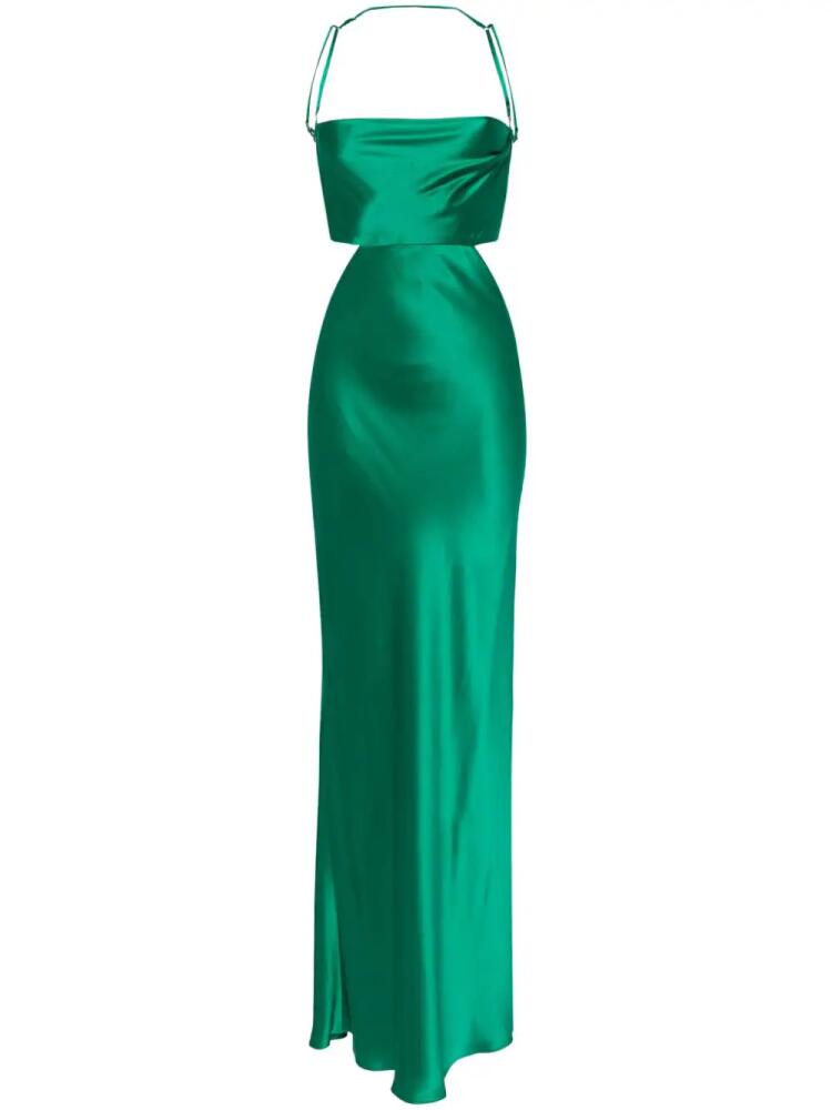 Michelle Mason silk maxi dress - Green Cover