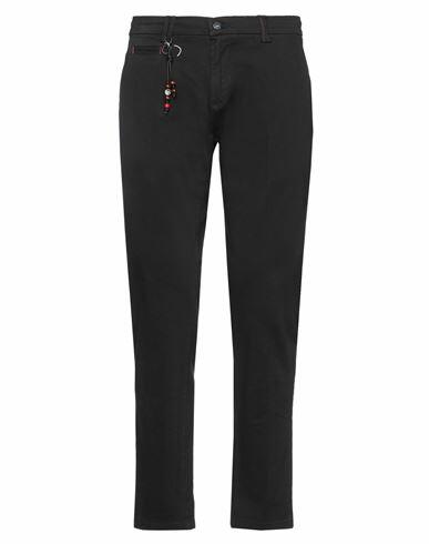 Yes Zee By Essenza Man Pants Black Cotton, Elastane Cover