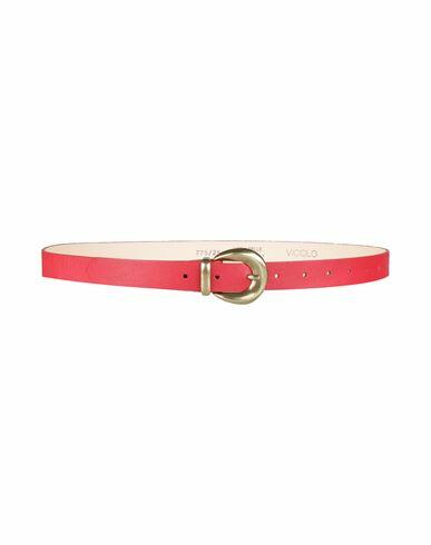 Vicolo Woman Belt Red Leather Cover