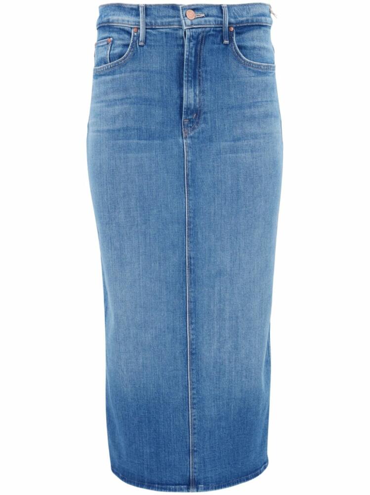 MOTHER The Pencil Pusher denim skirt - Blue Cover