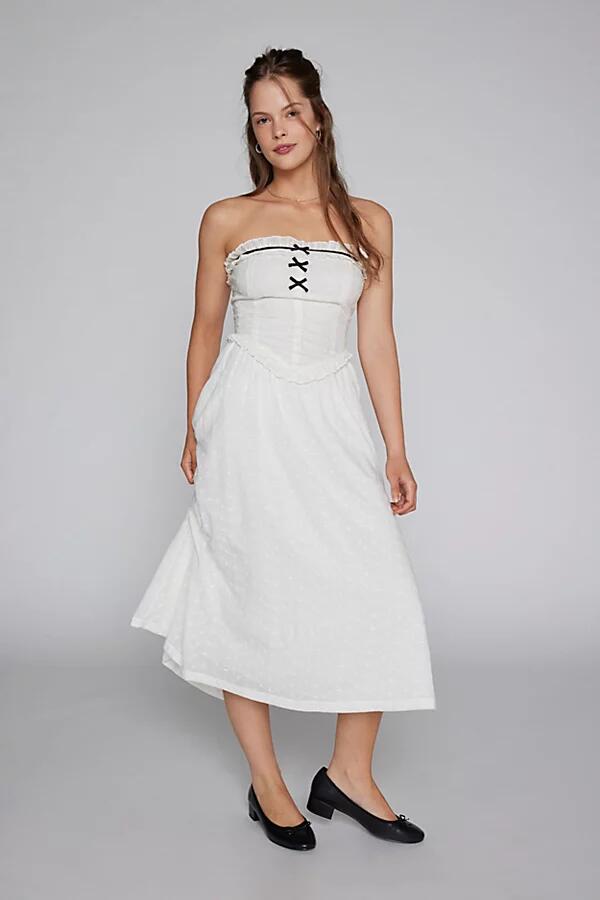 Kimchi Blue Ammie Eyelet Midi Dress in Ivory Cover