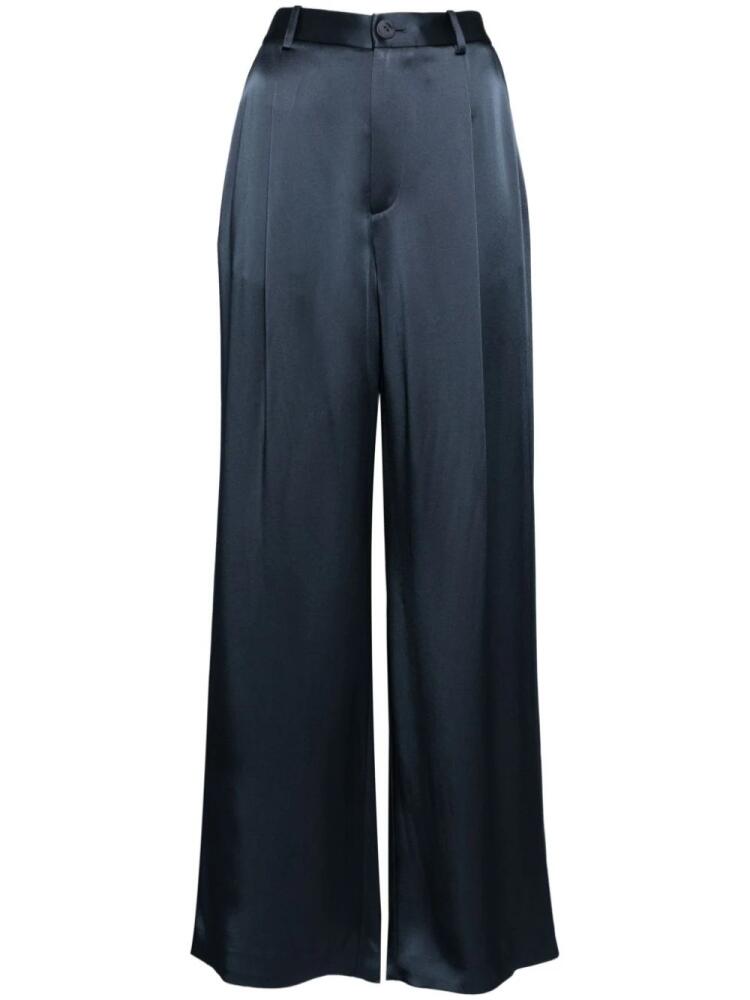 LAPOINTE tailored satin trousers - Blue Cover