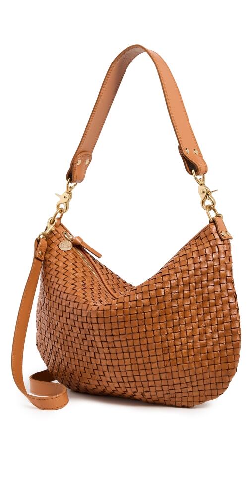 Clare V. Moyen Messenger Bag Natural Woven Checker Cover