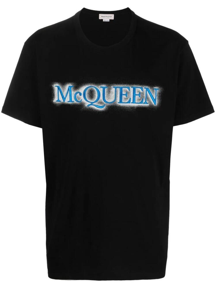 Alexander McQueen logo-print T-shirt - Black Cover