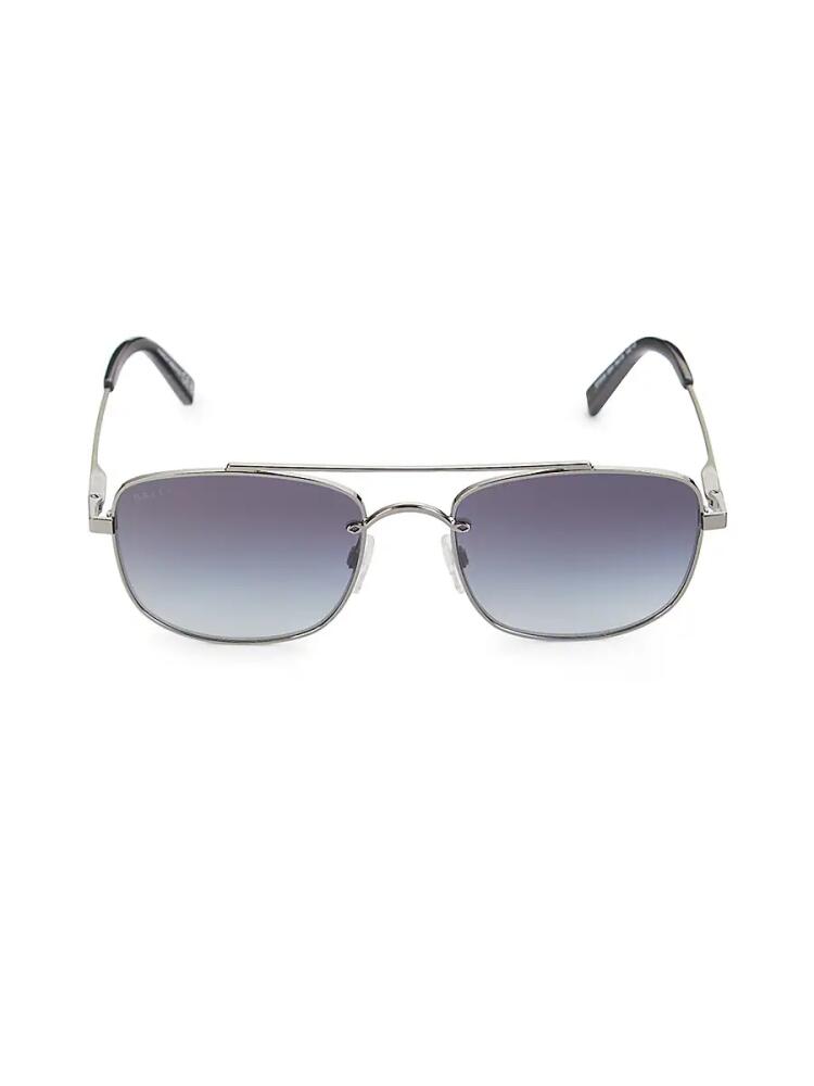 Bally Women's 54MM Rectangle Sunglasses - Gunmetal Cover