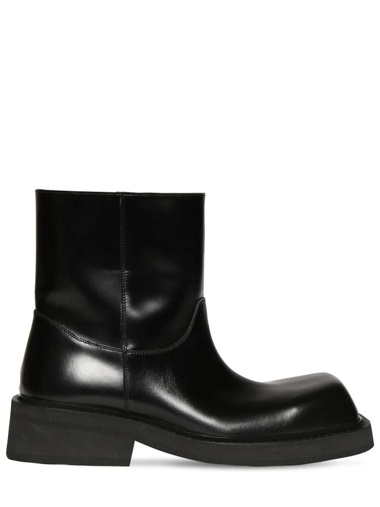 BALENCIAGA Inspector Bootie Leather Boots Cover