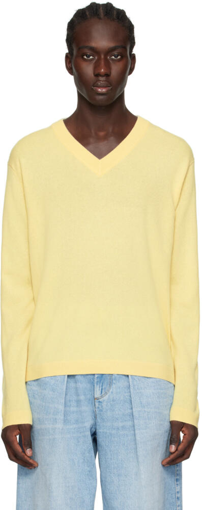 LISA YANG Yellow 'The Clayton' Sweater Cover