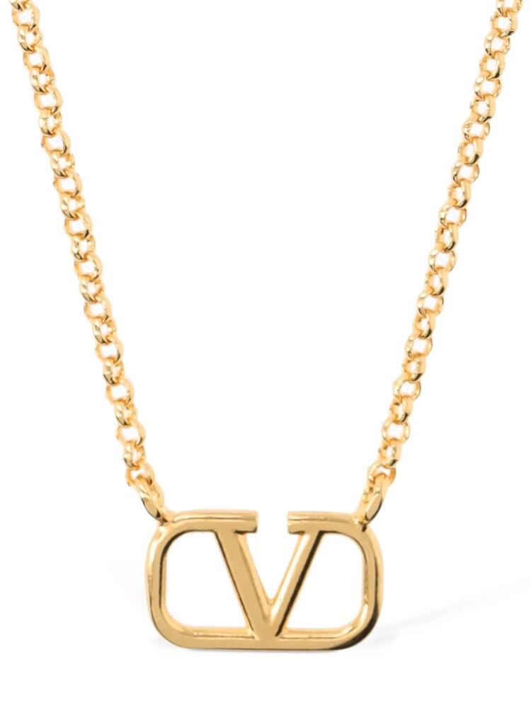 VALENTINO GARAVANI V Logo Signature Long Chain Necklace Cover