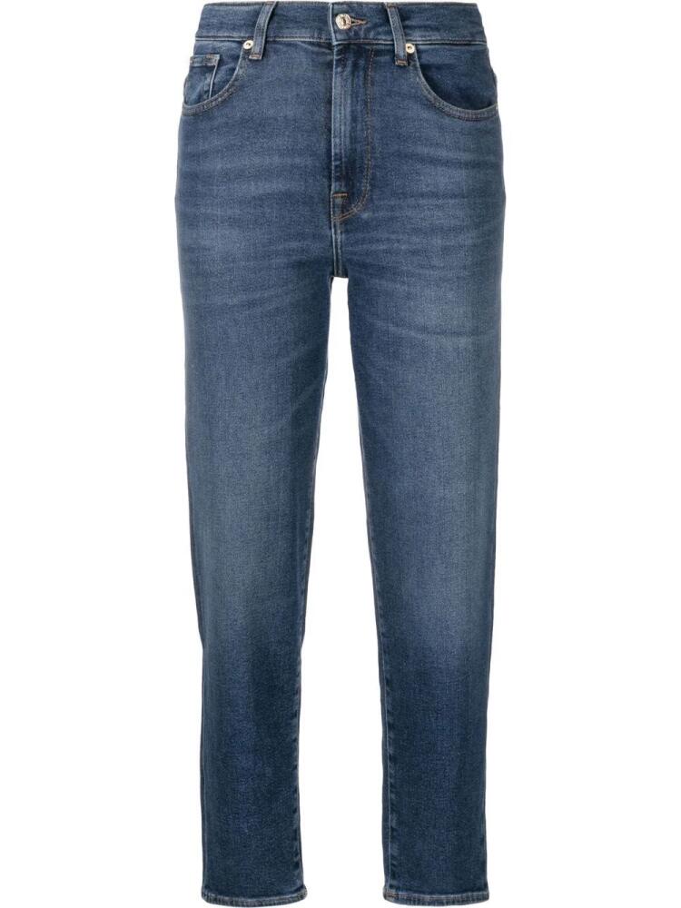 7 For All Mankind skinny cropped jeans - Blue Cover