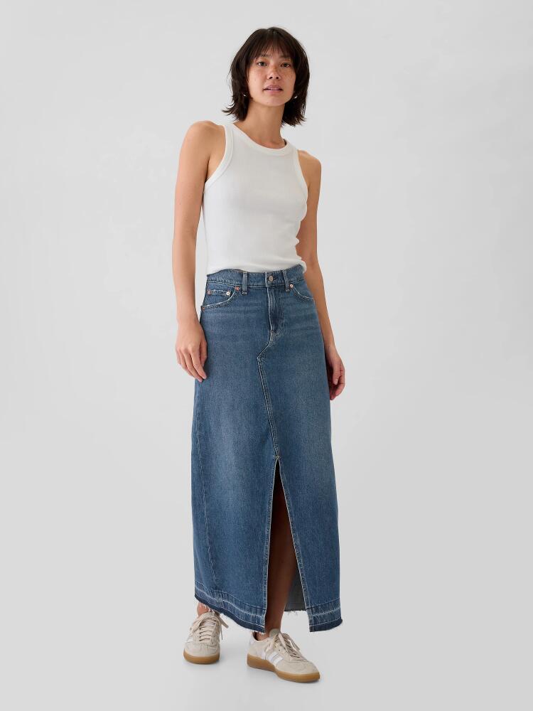 Gap Denim Maxi Skirt Cover