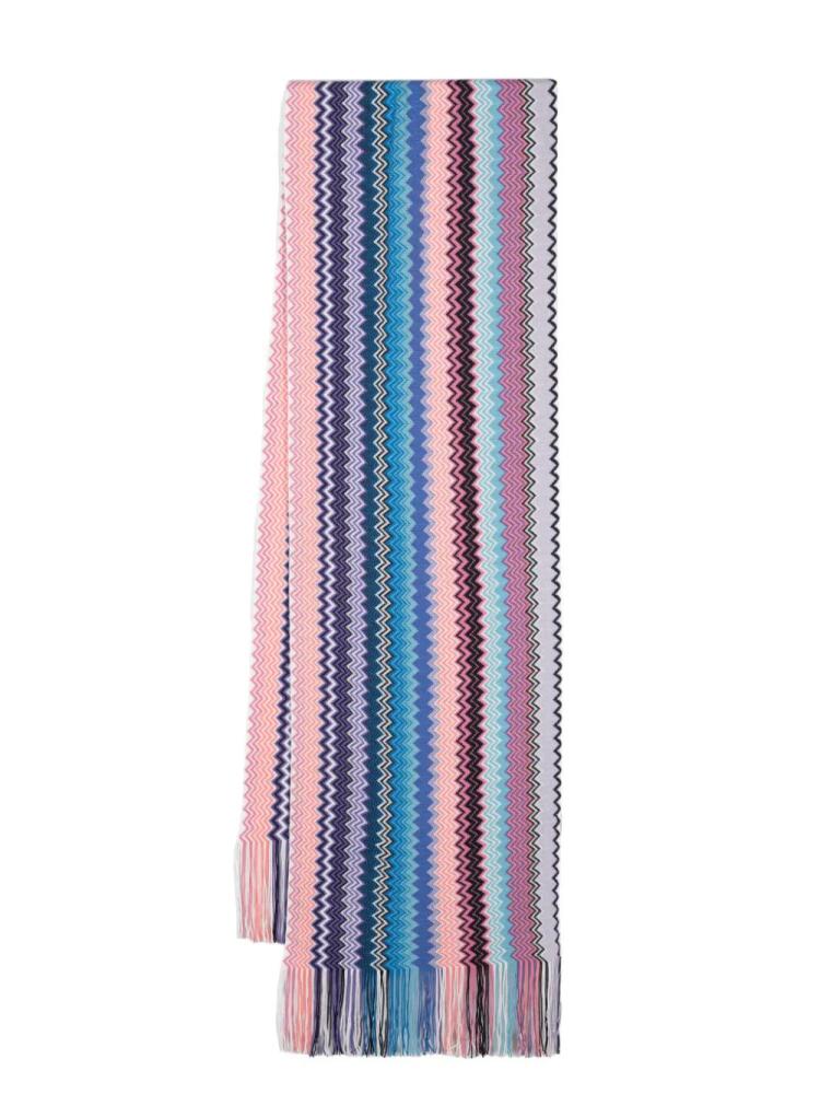 Missoni zigzag scarf - Blue Cover