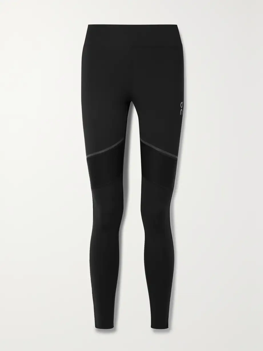 ON - Paneled Recycled Stretch Leggings - Black Cover