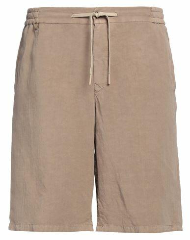 Berwich Man Shorts & Bermuda Shorts Khaki Lyocell, Linen Cover