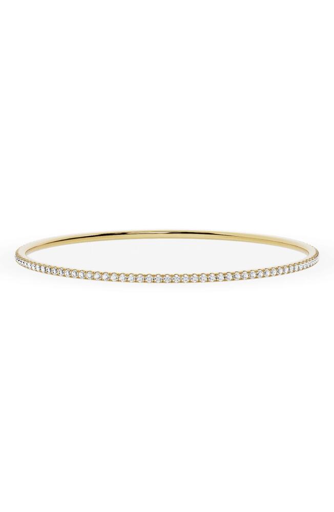 Jennifer Fisher 18K Gold Round Lab Created Diamond Tennis Bangle Bracelet in D2.50Ct - 18K Yellow Gold Cover