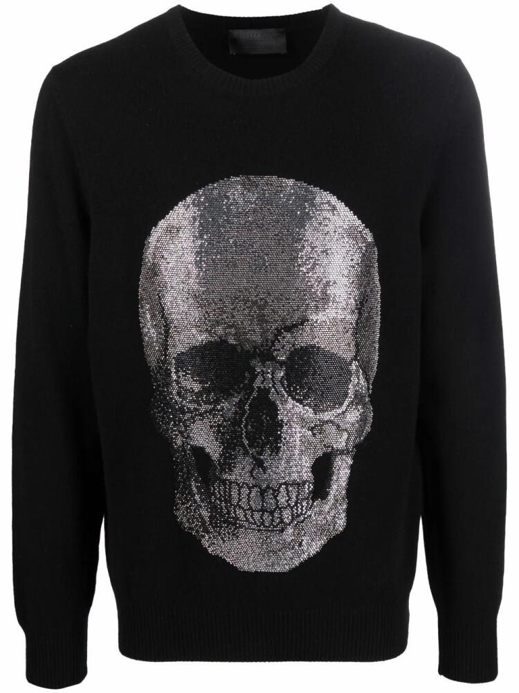 Philipp Plein Iconic Skull cashmere sweater - Black Cover