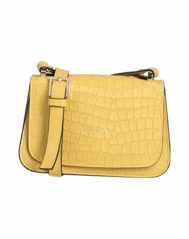 Visone Woman Cross-body bag Light yellow Calfskin Cover