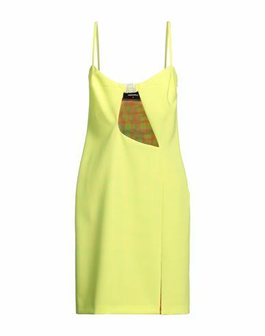 Dsquared2 Woman Midi dress Yellow Polyester, Polyurethane Cover