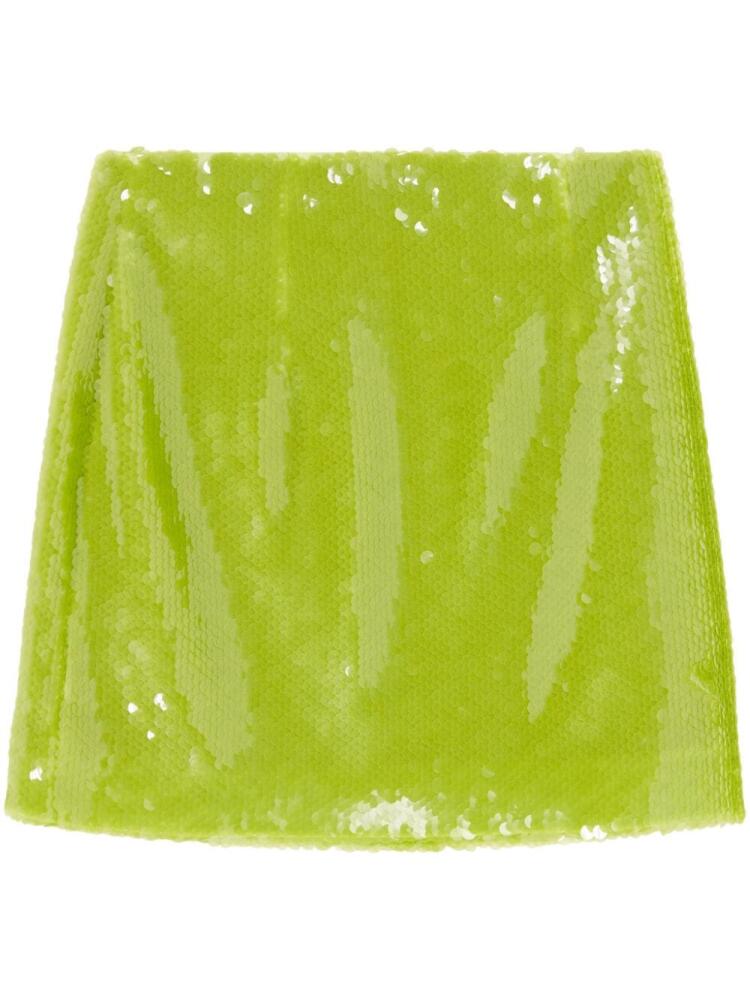 16Arlington Este sequin-design mini skirt - Green Cover