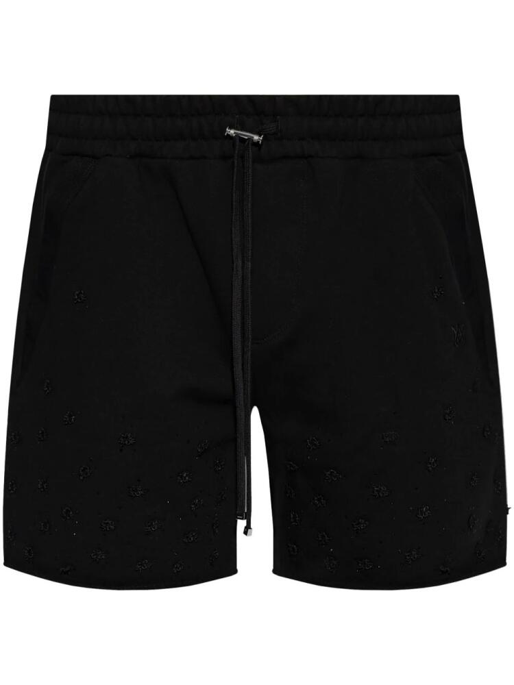 AMIRI appliqué-detail cotton shorts - Black Cover