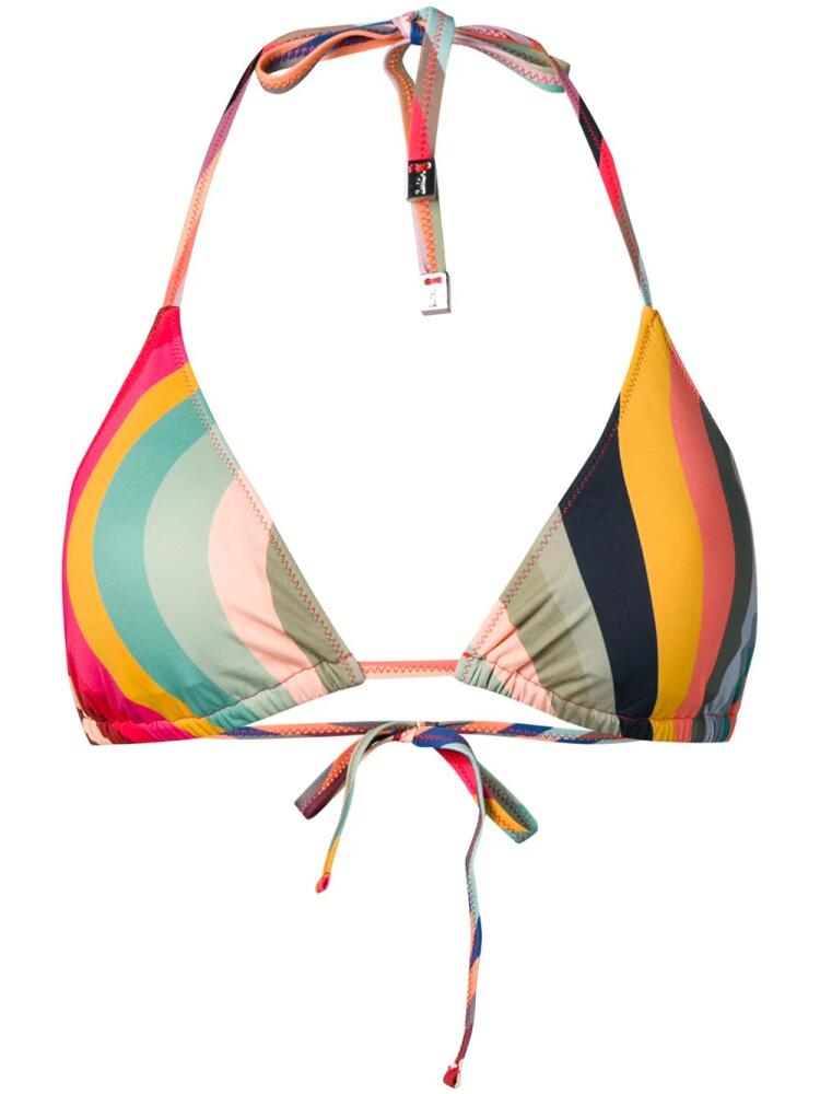 Paul Smith Swirl print triangle bikini top - Yellow Cover