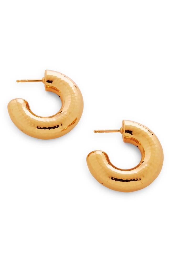 Monica Vinader Siren Muse Chunky Medium Hoop Earrings in Gp Cover