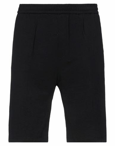 Paolo Pecora Man Shorts & Bermuda Shorts Black Cotton, Elastane Cover