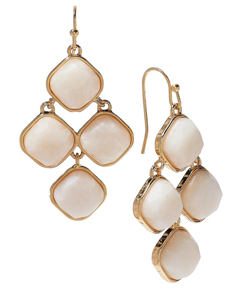 Style & Co Stone Kite Wire Drop Earrings, Created for Macy's - White Cover