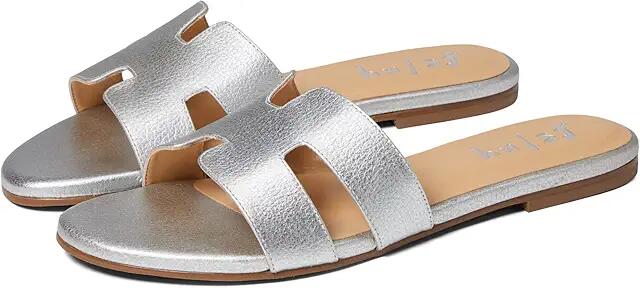 French Sole Alibi Sandal (Silver Metallic Pebble) Women's Shoes Cover