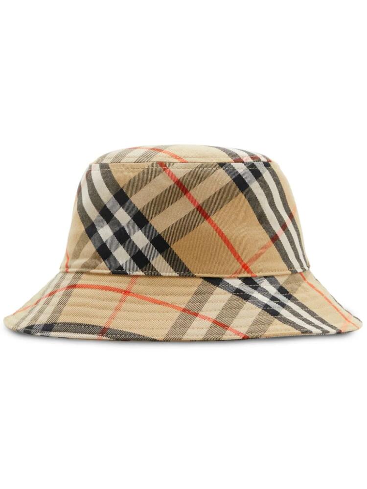 Burberry Vintage Check-pattern bucket hat - Neutrals Cover