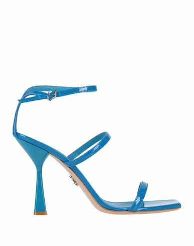 Sergio Levantesi Woman Sandals Azure Leather Cover