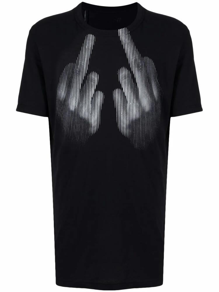 11 By Boris Bidjan Saberi large print crew neck T-shirt - Black Cover