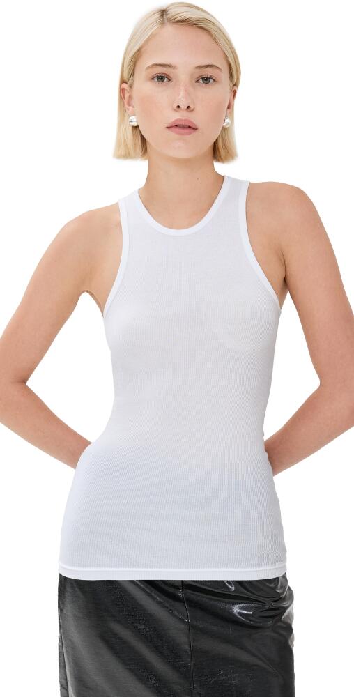 Tibi Circular Fine Rib T Tank White Cover