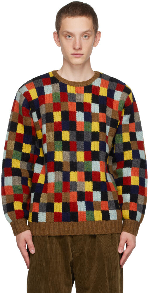 BEAMS PLUS Multicolor Check Sweater Cover