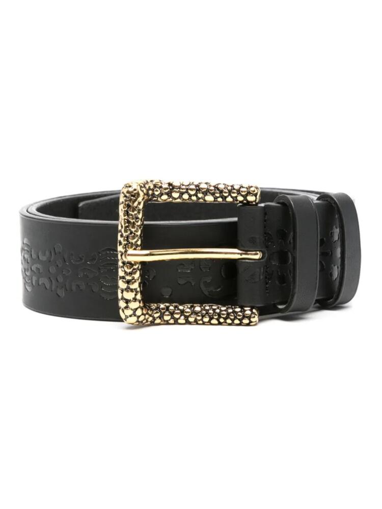 Magda Butrym embossed leather belt - Black Cover