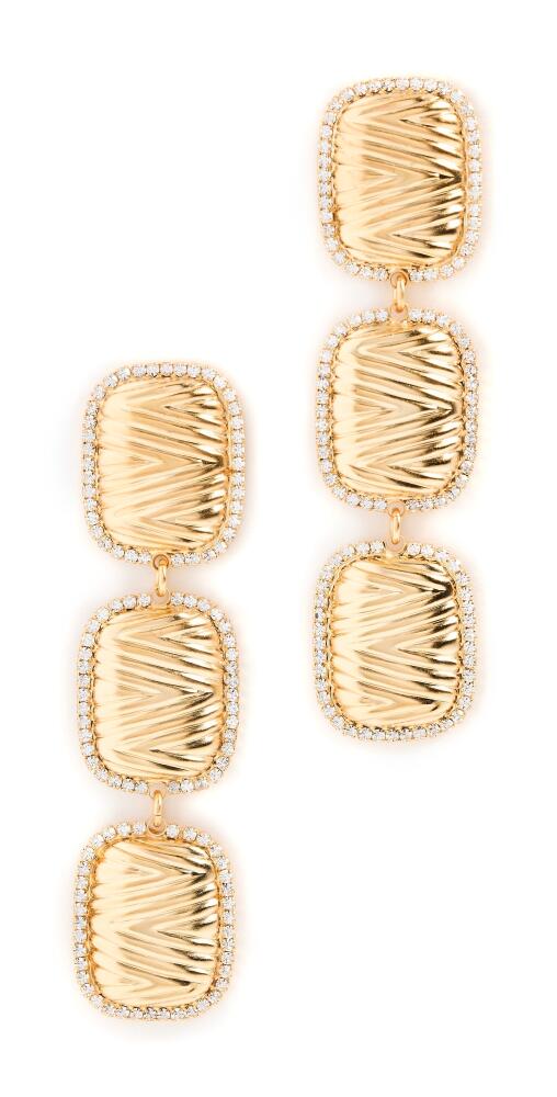 Elizabeth Cole Citrine Earrings Gold Cover