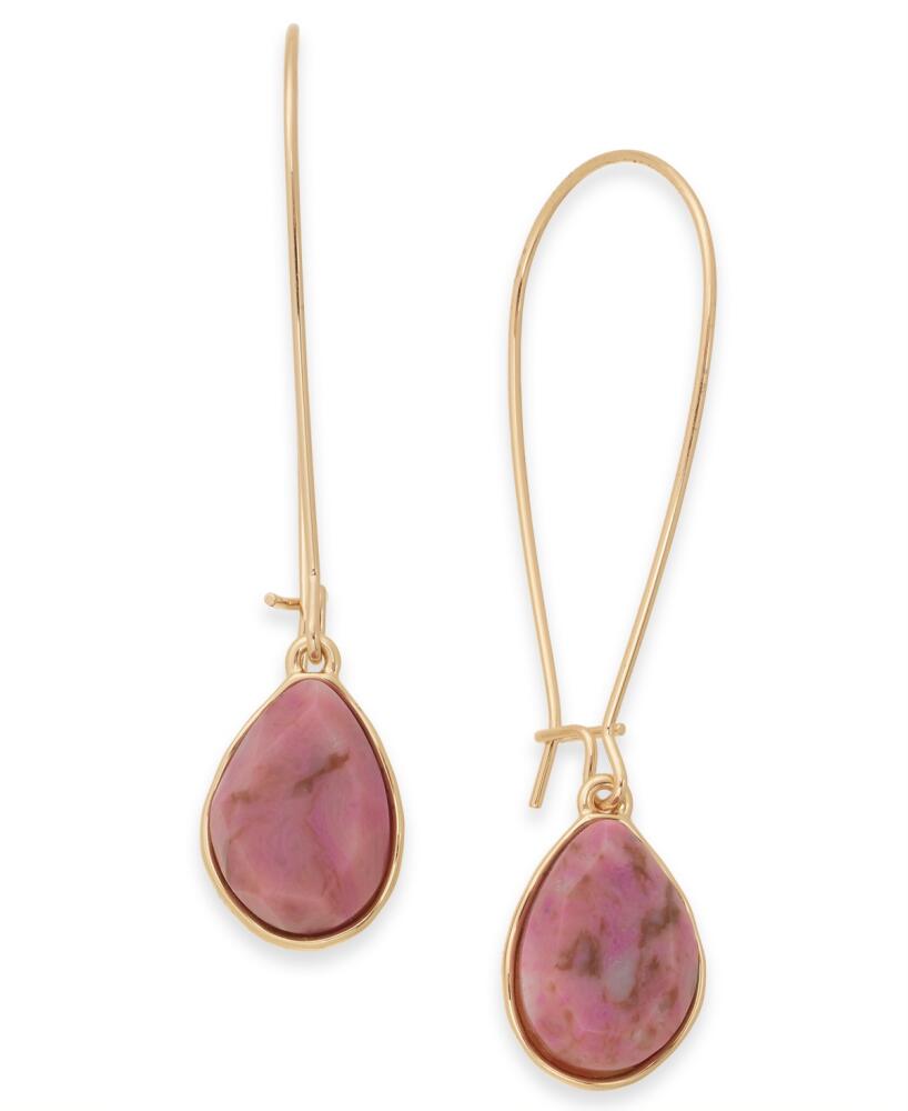 Style & Co Stone Linear Drop Earrings, Created for Macy's - Pink Cover