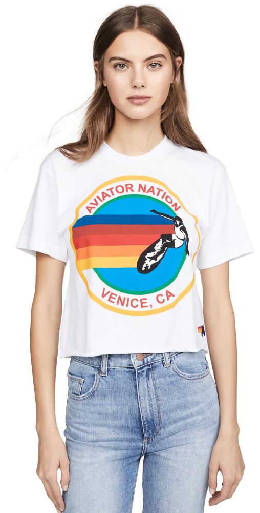 Aviator Nation Signature Boyfriend Tee White Cover