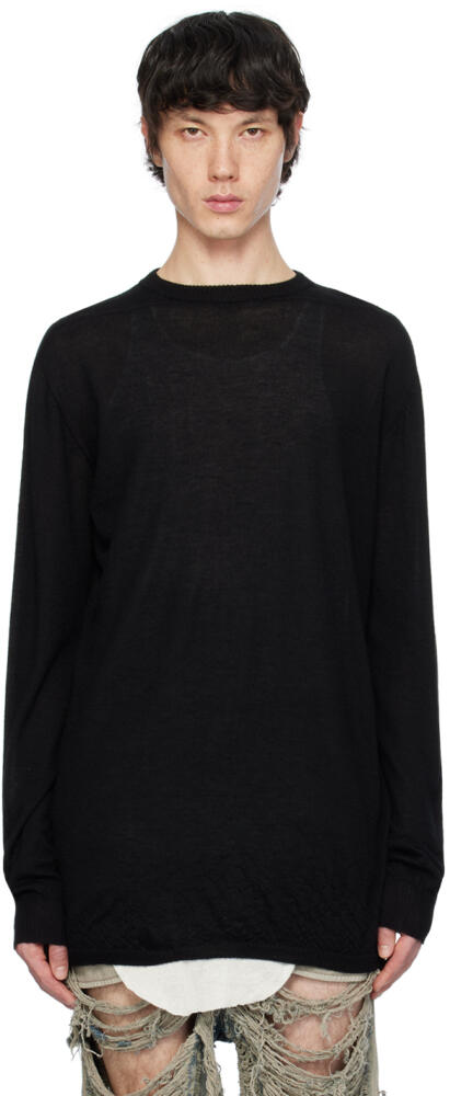 Rick Owens Black Oversized Sweater Cover