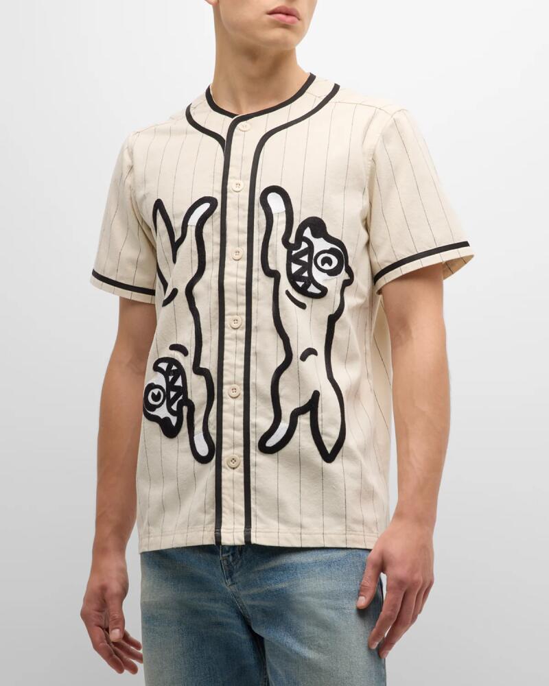 ICECREAM Men's Running Dog Baseball Shirt Cover